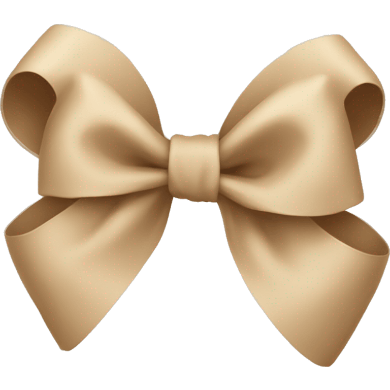 Beige bow emoji