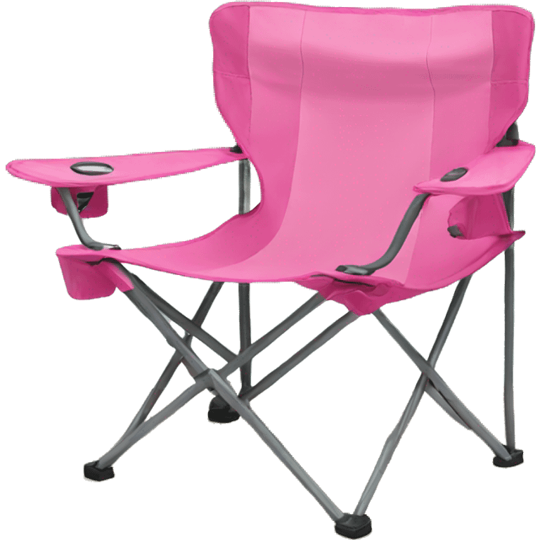 Pink camping chair emoji