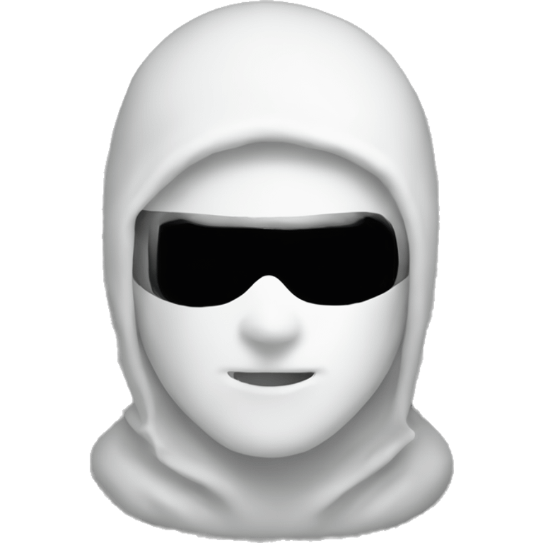 Ski mask, transparent emoji