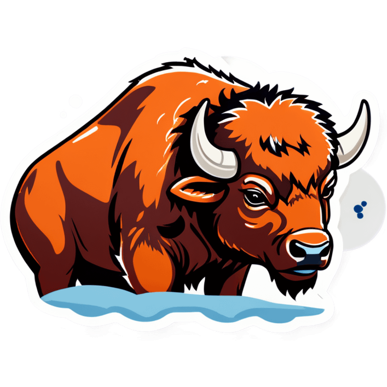 Crying buffalo emoji