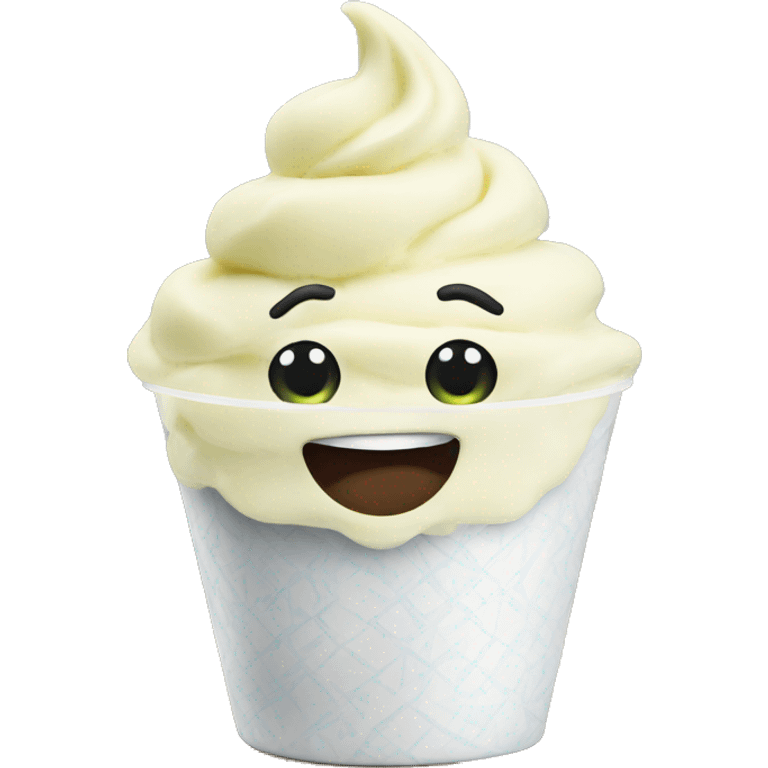 Frozen yogurt emoji