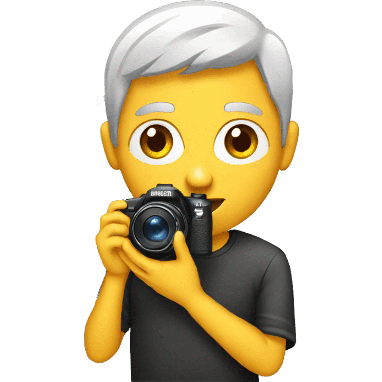 blogger with camera emoji