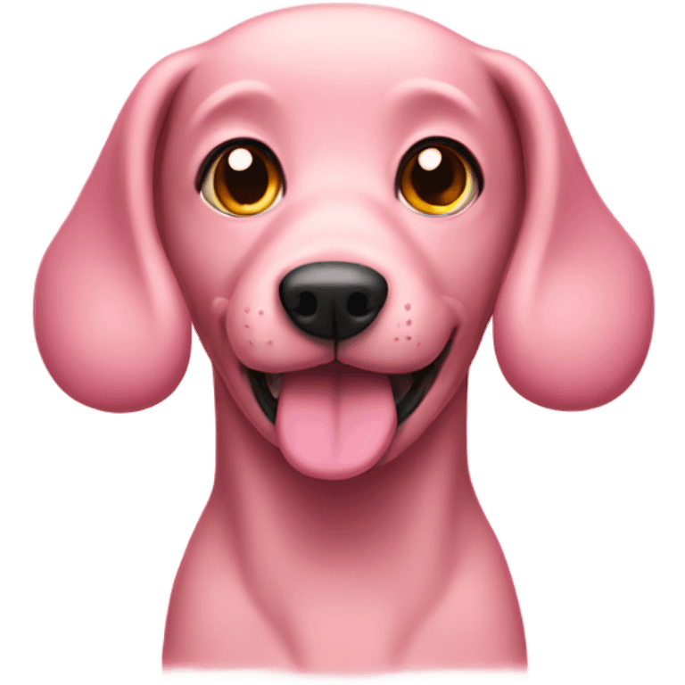 Pink dog  emoji