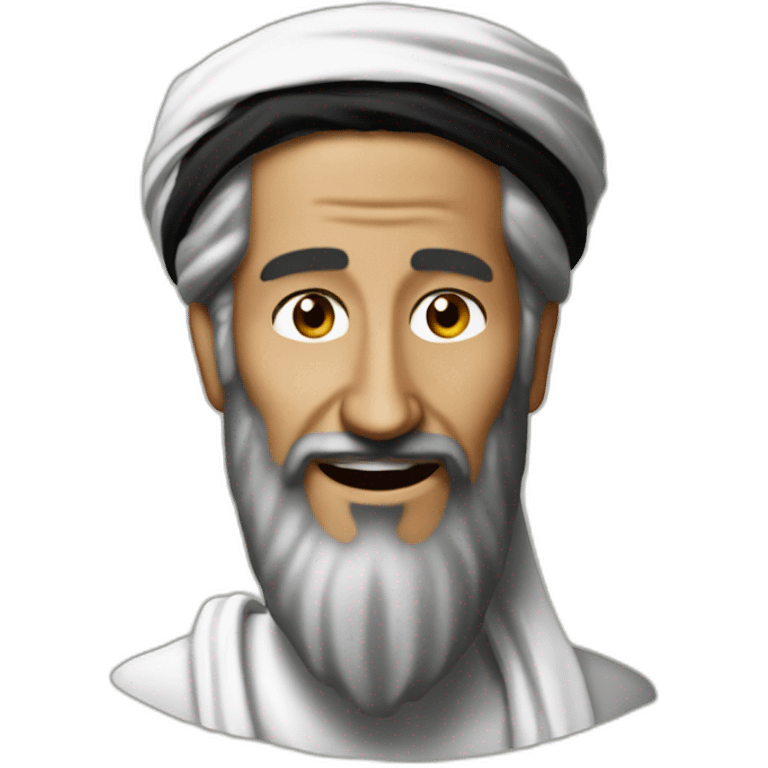 Osama bin Laden happy emoji