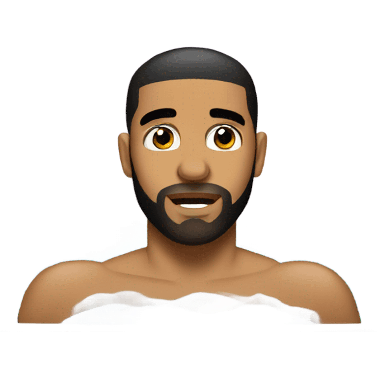 Drake in a hot tub emoji