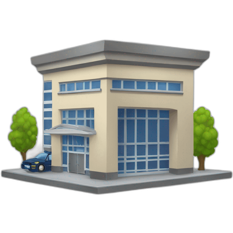 A police station emoji