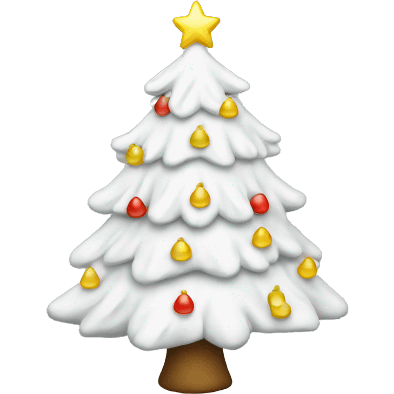 white christmas tree emoji