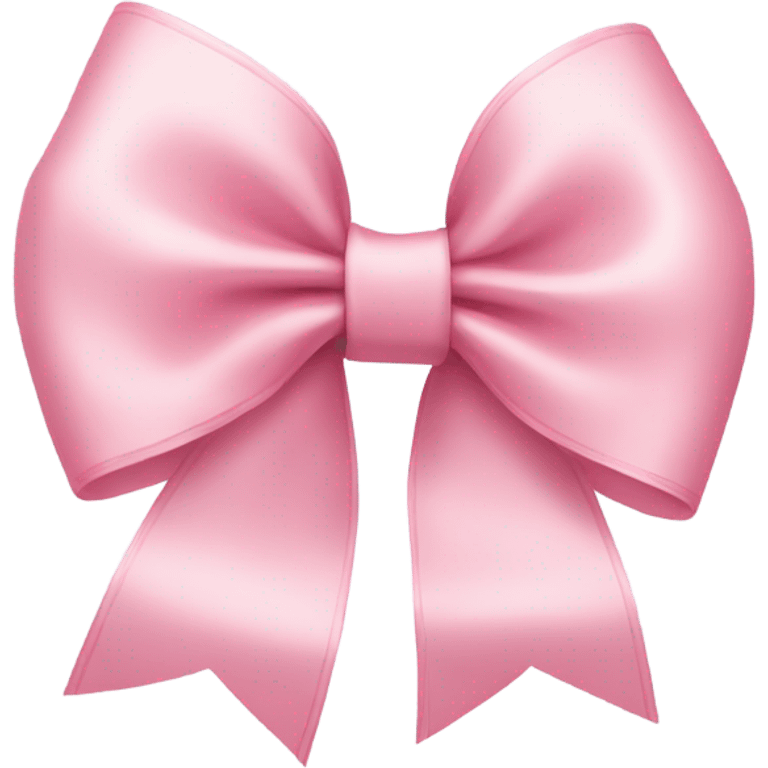 light pink ribbon bow emoji