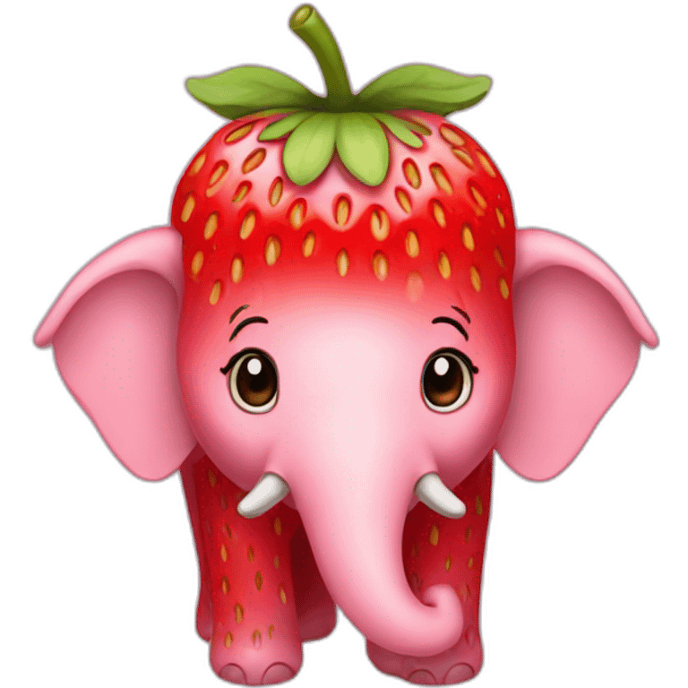 Strawberry Elephant emoji