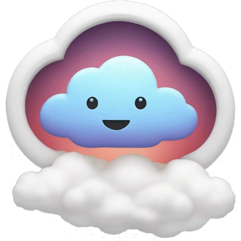 A web on cloud emoji