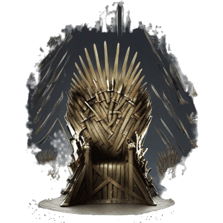 The iron throne was made from the one hundred swords  emoji