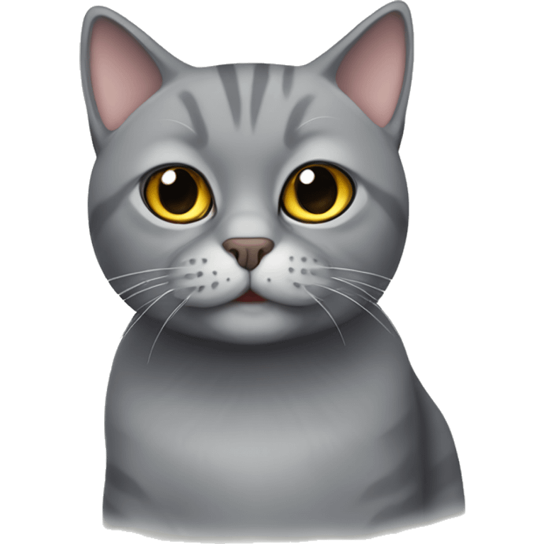 grey Scottish cat emoji