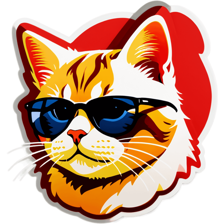 Cat with sunglasses emoji