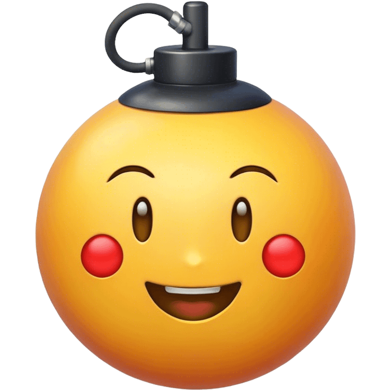 Smiling bomb emoji