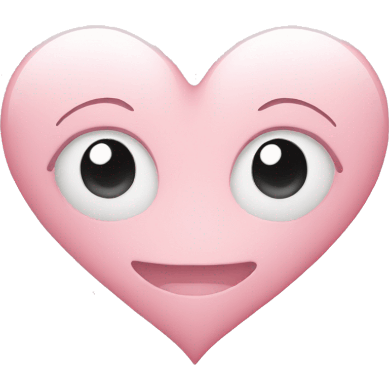 Light pink heart emoji