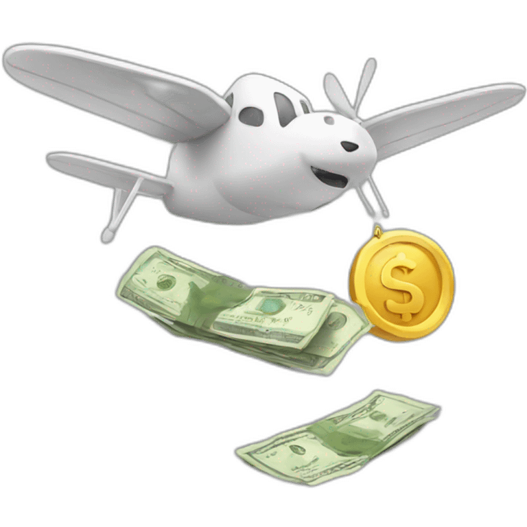 flying money emoji