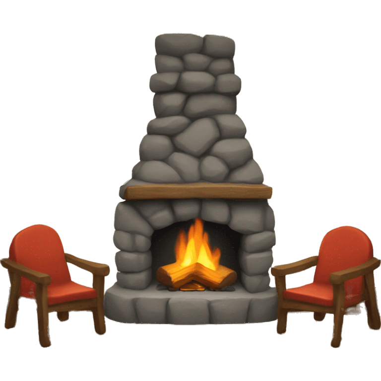 camp fireplace emoji