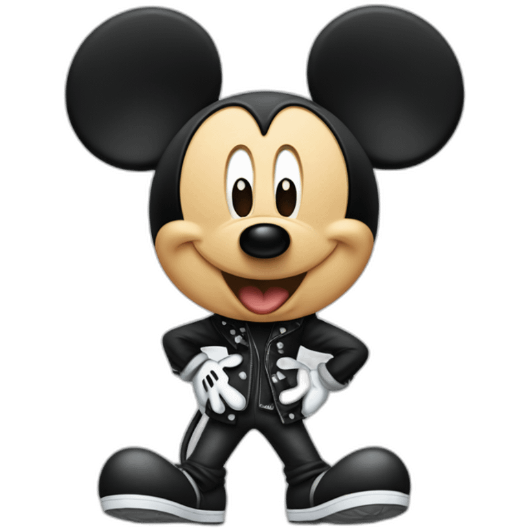 rock star mickey mouse emoji