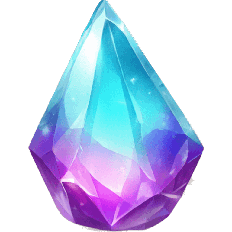 Shiny sparkly colorful crystal gem shard emoji