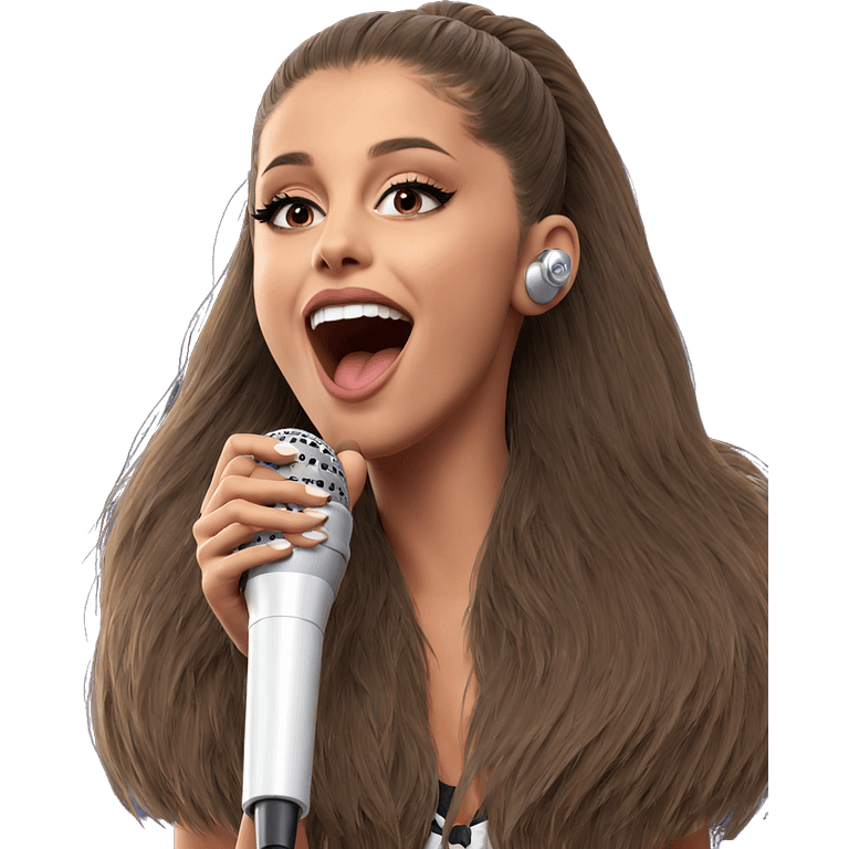 girl singing with microphone emoji