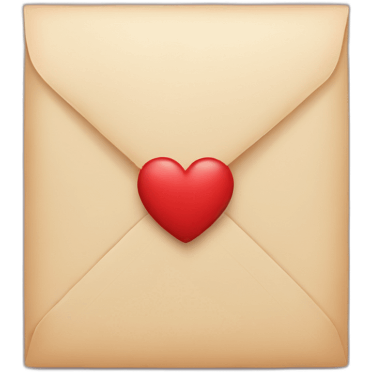 letter with heart emoji