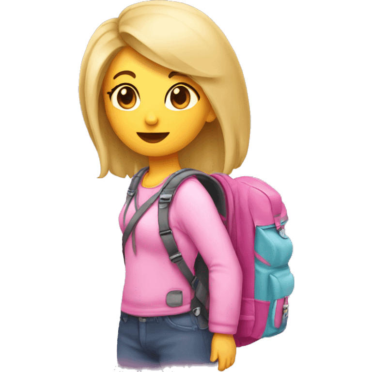 Girly backpack emoji