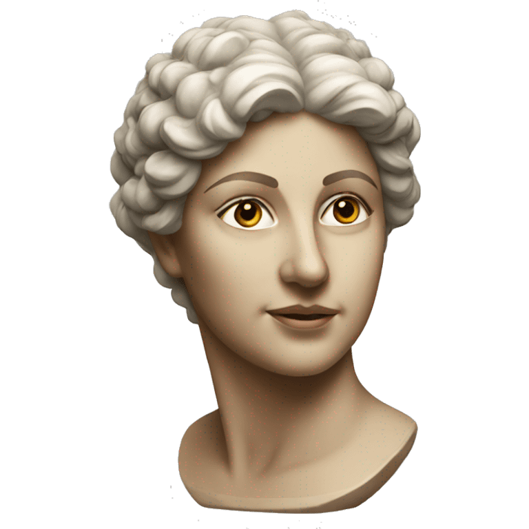 Roman bust of woman emoji