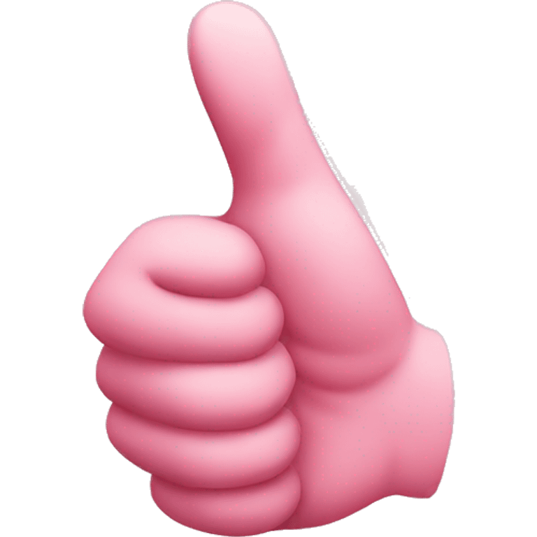 Pink thumb up  emoji