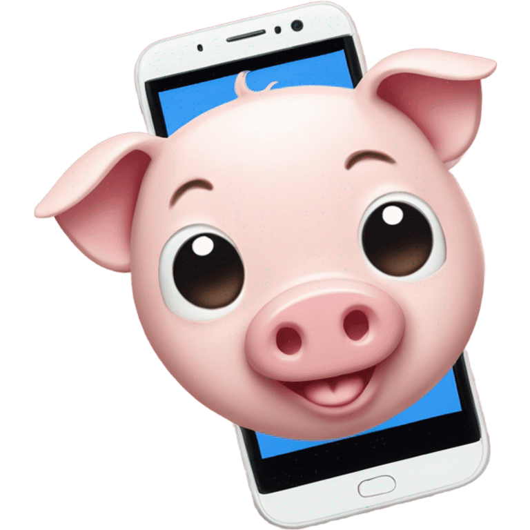 pig in an app emoji