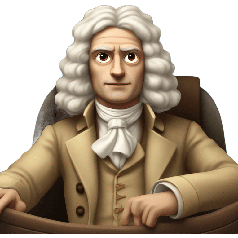 Isaac newton flying a plane  emoji