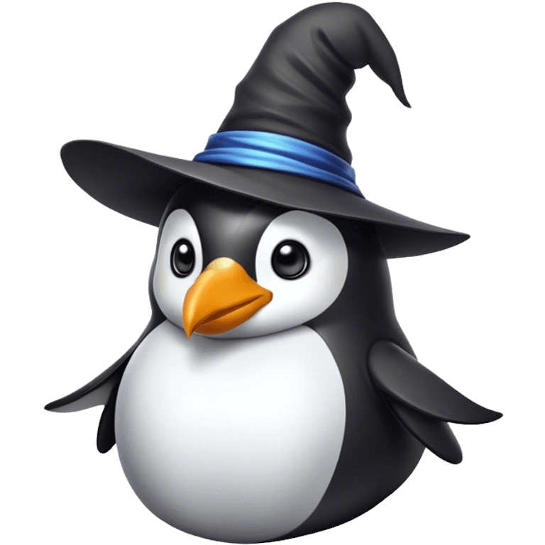 Penguin Wizard emoji