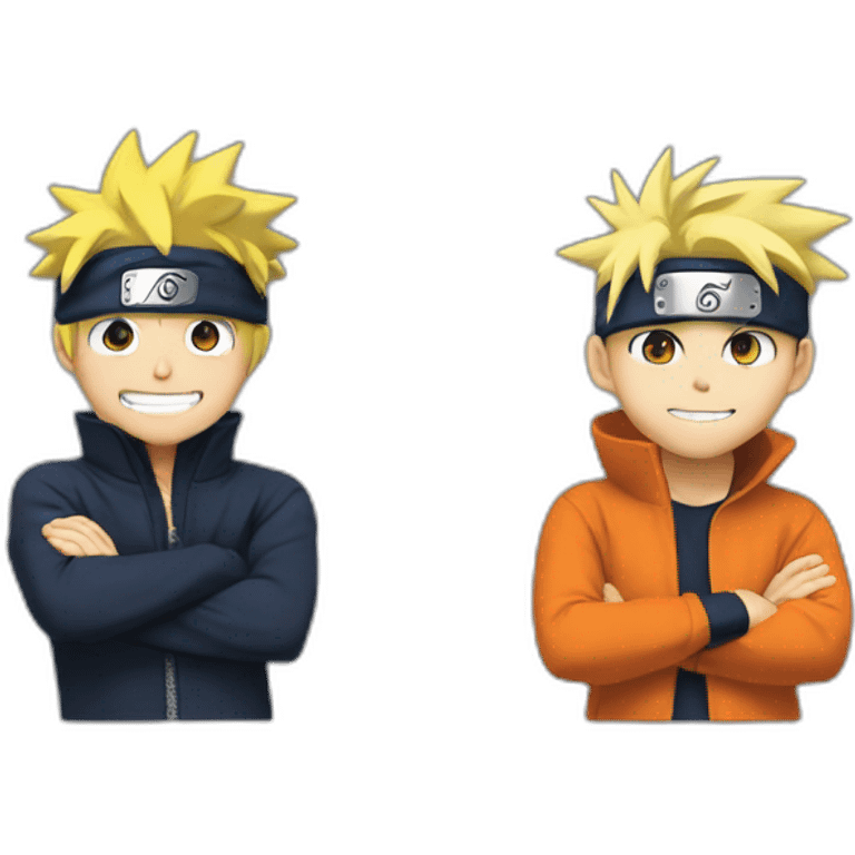 Naruto et Mickey emoji