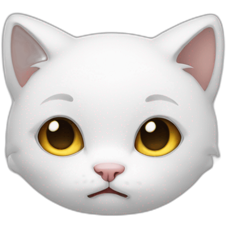 sad white kitty emoji