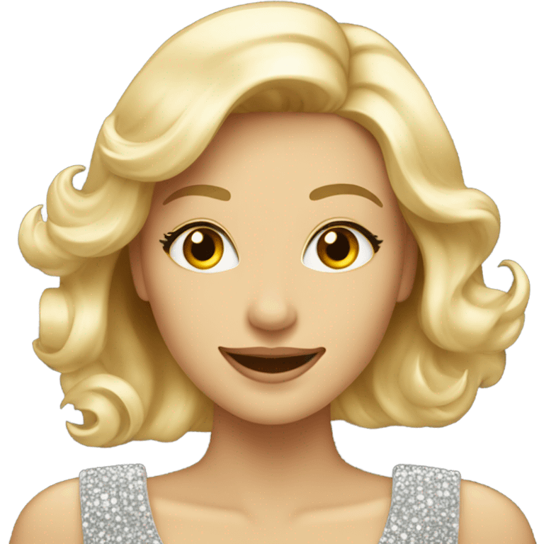 Super star blonde emoji