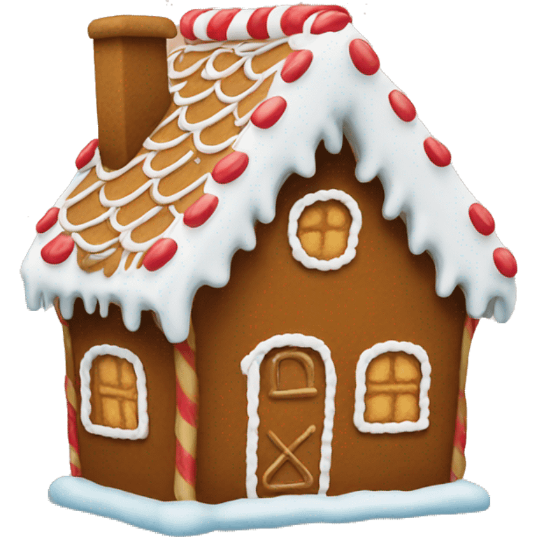 Gingerbread house emoji