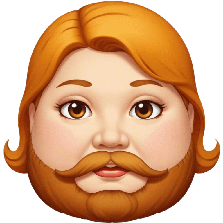 fat woman with a beard emoji