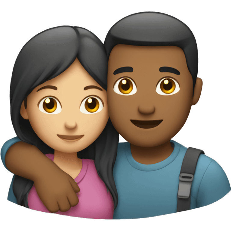 Couple hugging  emoji