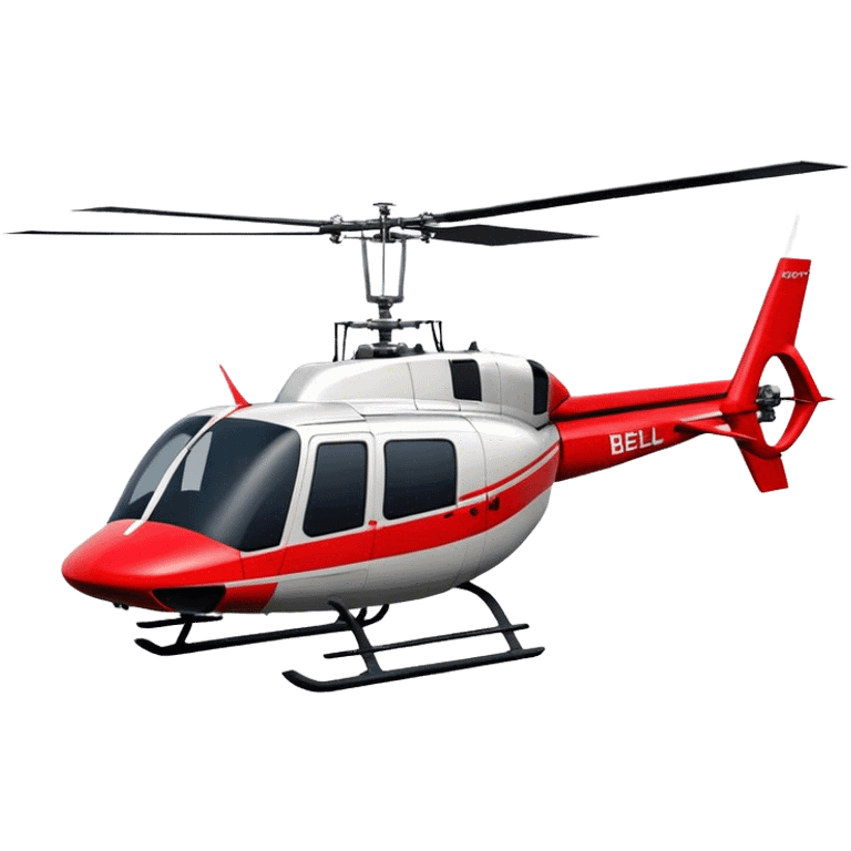 Bell 206 - Bell Helicopter (Model Year: 2021) (Iconic colour: Red) emoji