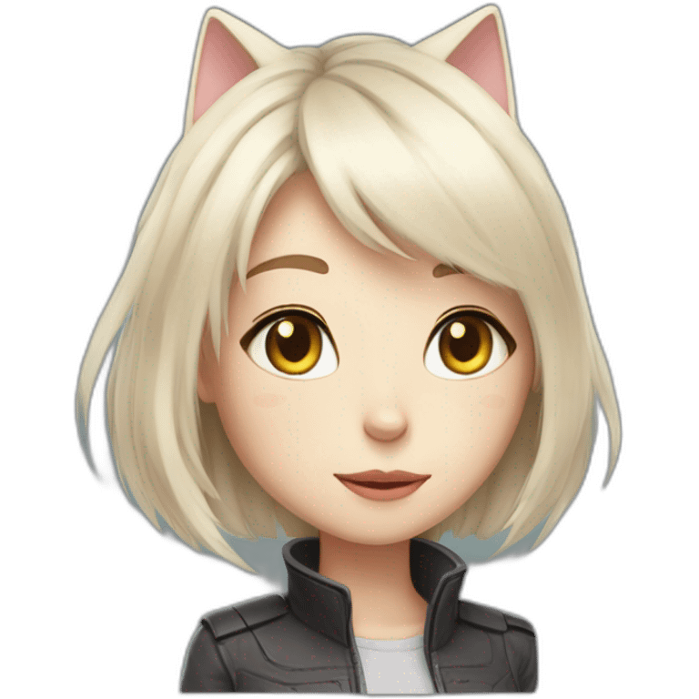 Anime cat girl elon musk emoji