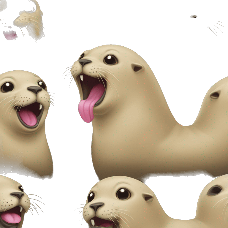 Sealion with tongue out emoji