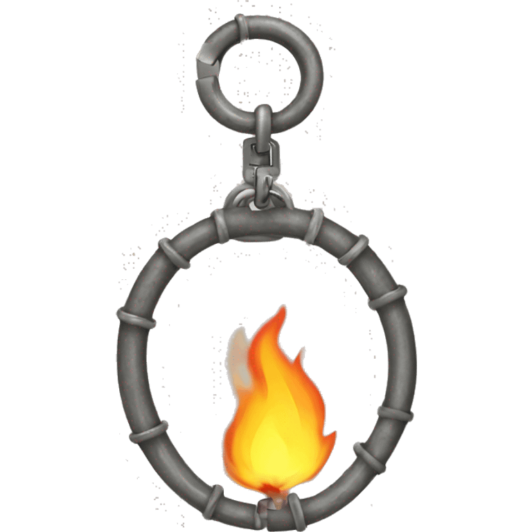 natural gas flame in handcuffs emoji