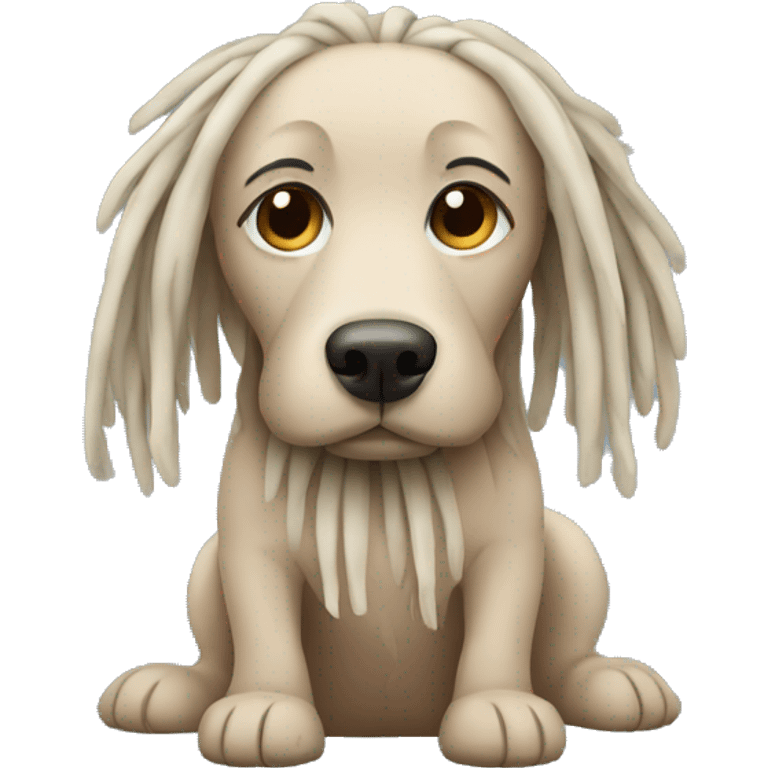 Dog with dreads  emoji