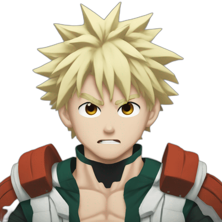 Bakugo my hero academia angry emoji