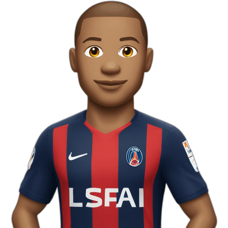 Mbappe avec le maillot du losc emoji