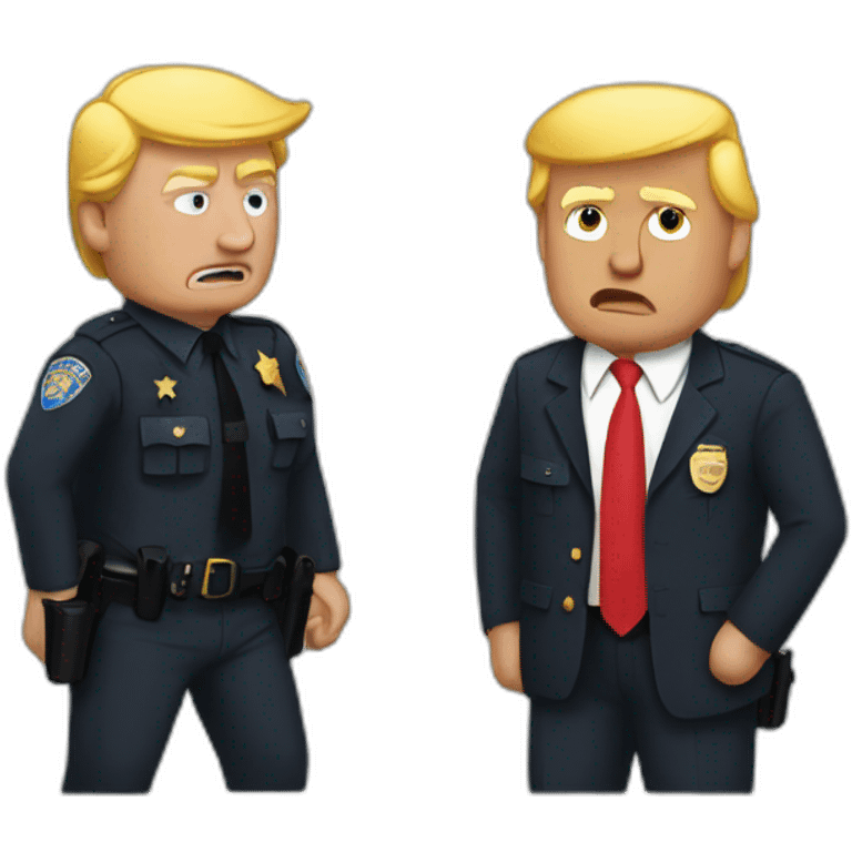 trump-getting-arrested emoji