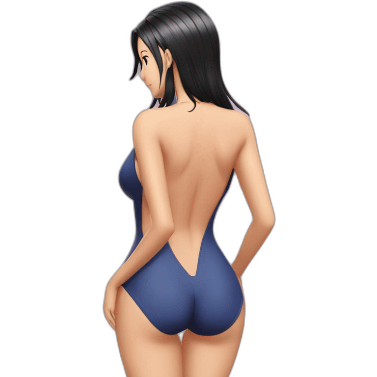 nico robin full body pawg small swimsuit back shot focus emoji