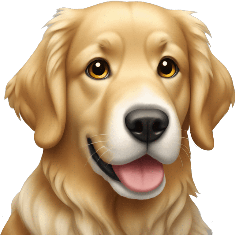 Un perro Golden retriver con un dálmata  emoji