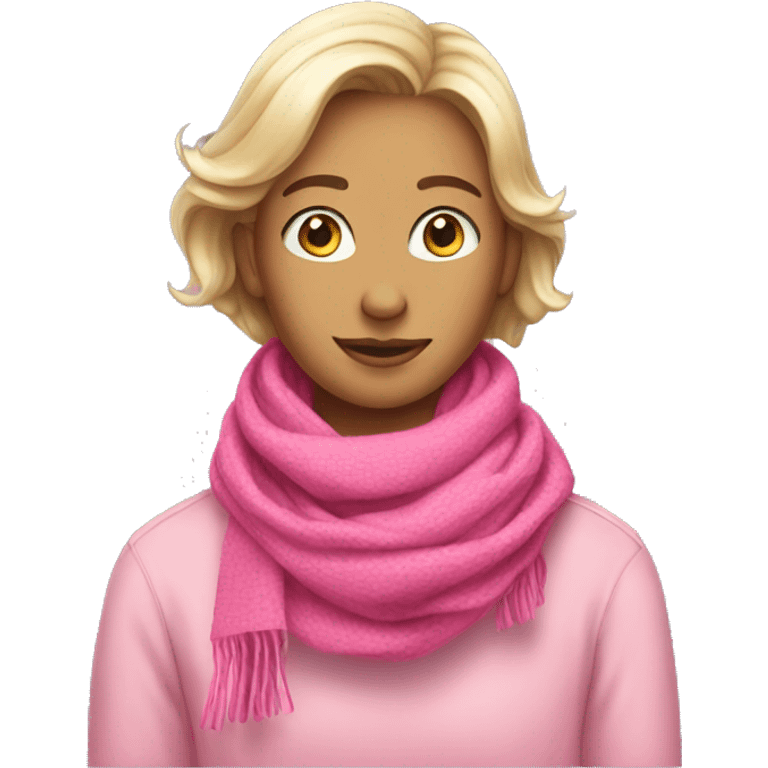 pink scarf  emoji