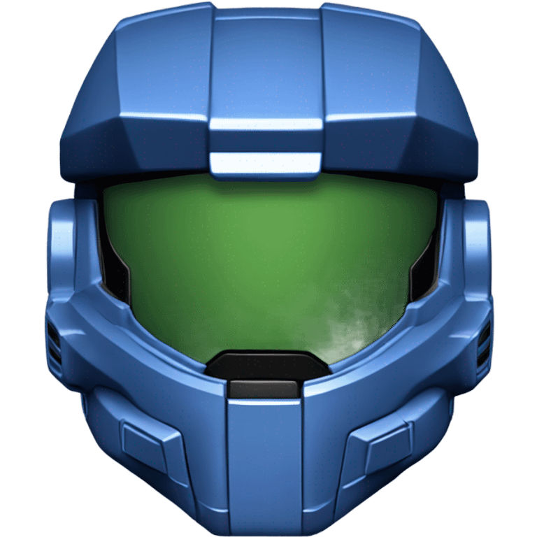 Master Chief Halo helmet Blue emoji