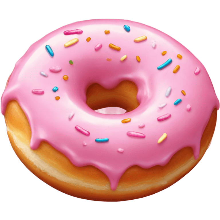 Pink Glazed Donut emoji